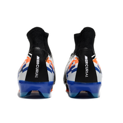 Nike Air Zoom Mercurial Superfly 10 Elite Black, Blue, and Orange Kids Firm Ground FG Football Boot