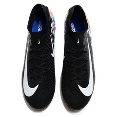 Nike Air Zoom Mercurial Superfly 10 Elite Black, Blue, and Orange Kids Firm Ground FG Football Boot