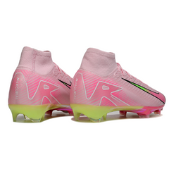 Nike Air Zoom Mercurial Superfly 10 Elite Light Pink and Green Kids Firm Ground FG Football Boot