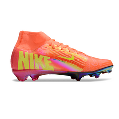 Nike Air Zoom Mercurial Superfly 10 Elite Pink and Yellow Kids Firm Ground FG Football Boot