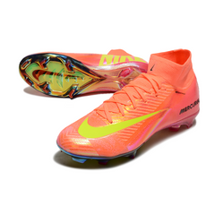 Nike Air Zoom Mercurial Superfly 10 Elite Pink and Yellow Kids Firm Ground FG Football Boot