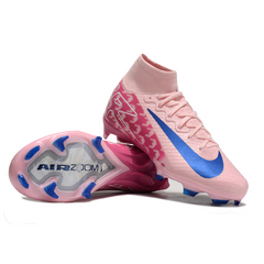 Nike Air Zoom Mercurial Superfly 10 Elite Pink and Blue Kids Firm Ground FG Football Boot