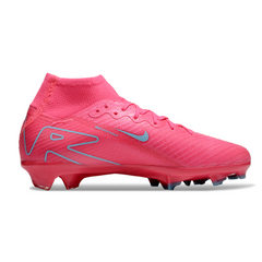 Nike Air Zoom Mercurial Superfly 10 Elite Pink and Light Blue Kids Firm Ground FG Football Boot