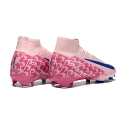 Nike Air Zoom Mercurial Superfly 10 Elite Pink and Blue Kids Firm Ground FG Football Boot