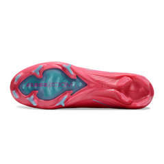 Nike Air Zoom Mercurial Superfly 10 Elite Pink and Light Blue Kids Firm Ground FG Football Boot