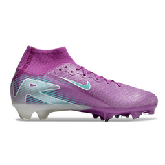 Nike Air Zoom Mercurial Superfly 10 Elite Purple and Blue Kids Firm Ground FG Football Boot