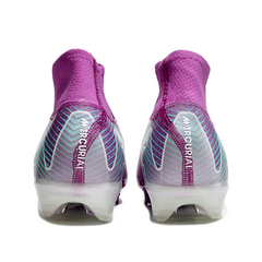 Nike Air Zoom Mercurial Superfly 10 Elite Purple and Blue Kids Firm Ground FG Football Boot