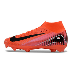 Nike Air Zoom Mercurial Superfly 10 Elite Red and Black Kids Firm Ground FG Football Boot