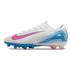 Nike Air Zoom Mercurial Vapor 16 Elite White and Blue Kids Artificial Ground AG Football Boot