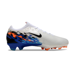 Nike Air Zoom Mercurial Vapor 16 Elite White, Blue, and Orange Firm Ground FG Football Boot