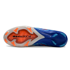 Nike Air Zoom Mercurial Vapor 16 Elite White, Blue, and Orange Firm Ground FG Football Boot