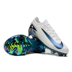 Nike Air Zoom Mercurial Vapor 16 Elite White and Green Kids Firm Ground FG Football Boot