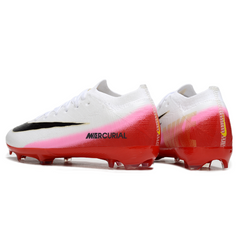 Nike Air Zoom Mercurial Vapor 16 Elite White and Red Kids Firm Ground FG Football Boot