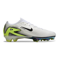 Nike Air Zoom Mercurial Vapor 16 Elite White, Gray, and Green Firm Ground FG Football Boot