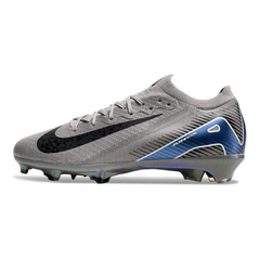 Nike Air Zoom Mercurial Vapor 16 Elite Kids Firm Ground FG Gray and Black Football Boot