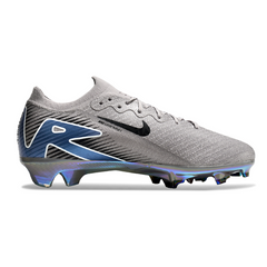 Nike Air Zoom Mercurial Vapor 16 Elite Kids Firm Ground FG Gray and Black Football Boot