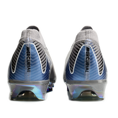 Nike Air Zoom Mercurial Vapor 16 Elite Kids Firm Ground FG Gray and Black Football Boot