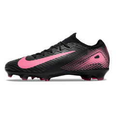 Nike Air Zoom Mercurial Vapor 16 Elite Black and Pink Kids Firm Ground FG Football Boot