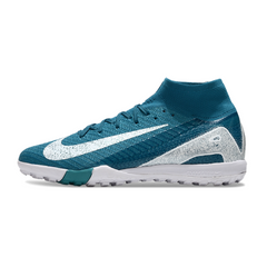 Nike Zoom Mercurial Superfly 10 Elite Aqua Blue Kids Turf TF Football Boot