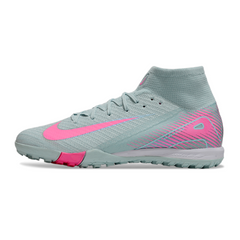 Nike Zoom Mercurial Superfly 10 Elite Light Blue and Pink Kids Turf TF Football Boot
