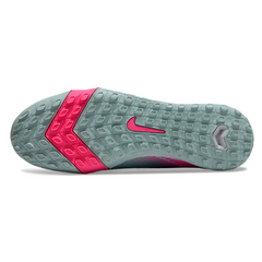 Nike Zoom Mercurial Superfly 10 Elite Light Blue and Pink Kids Turf TF Football Boot