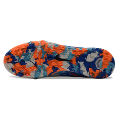 Nike Zoom Mercurial Superfly 10 Elite White, Blue and Orange Kids Turf TF Football Boot