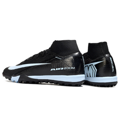 Nike Zoom Mercurial Superfly 10 Elite Black and White Kids Turf TF Football Boot