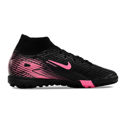 Nike Zoom Mercurial Superfly 10 Elite Black and Pink Kids Turf TF Football Boot
