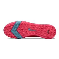 Nike Zoom Mercurial Superfly 10 Elite Pink and Blue Kids Turf TF Football Boot