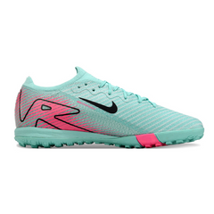Nike Zoom Mercurial Vapor 16 Elite Light Blue and Pink Kids Turf TF Football Boot