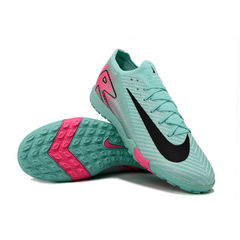 Nike Zoom Mercurial Vapor 16 Elite Light Blue and Pink Kids Turf TF Football Boot