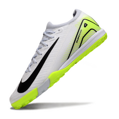 Nike Zoom Mercurial Vapor 16 Elite White and Green Kids Turf TF Football Boot