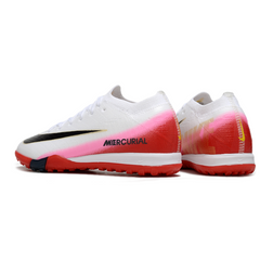 Nike Zoom Mercurial Vapor 16 Elite White and Red Kids Turf TF Football Boot