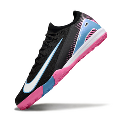 Nike Zoom Mercurial Vapor 16 Elite Kids Black, Light Pink and Blue Turf TF Football Boot