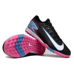 Nike Zoom Mercurial Vapor 16 Elite Kids Black, Light Pink and Blue Turf TF Football Boot