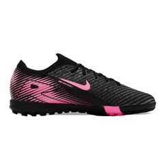 Nike Zoom Mercurial Vapor 16 Elite Kids Black and Pink Turf TF Football Boot