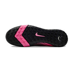 Nike Zoom Mercurial Vapor 16 Elite Kids Black and Pink Turf TF Football Boot