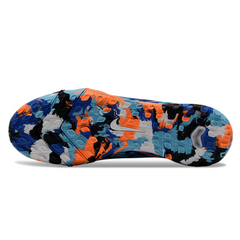 Nike Zoom Mercurial Vapor 16 Elite Kids Black, Blue, and Orange Turf TF Football Boot
