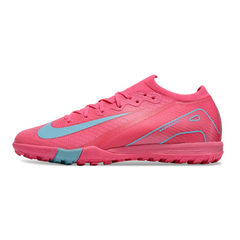 Nike Zoom Mercurial Vapor 16 Elite Pink and Blue Kids Turf TF Football Boot