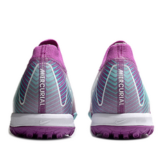 Nike Zoom Mercurial Vapor 16 Elite Purple and Light Blue Kids Turf TF Football Boot