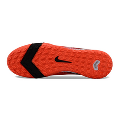 Nike Zoom Mercurial Vapor 16 Elite Red and Black Kids Turf TF Football Boot