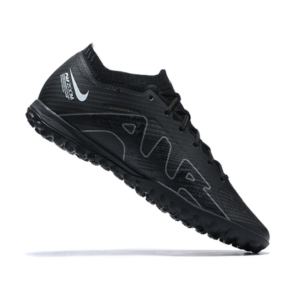 Chuteira Infantil Society Nike Zoom Mercurial Vapor 15 Elite TF Black Pack - VENI Futebol