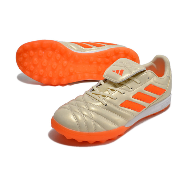 Chuteira Society Adidas Copa Gloro TF Branca e Laranja - VENI Futebol