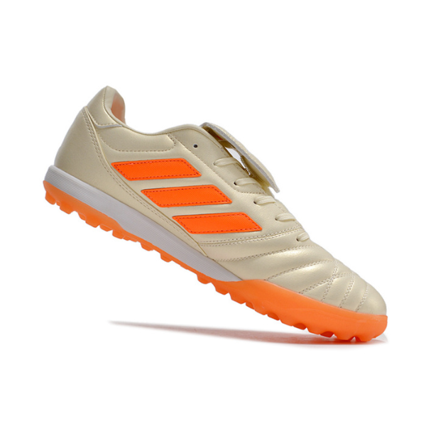 Chuteira Society Adidas Copa Gloro TF Branca e Laranja - VENI Futebol