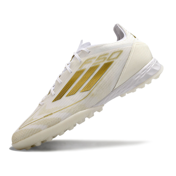 Adidas F50 Elite White and Gold Turf TF Football Boot