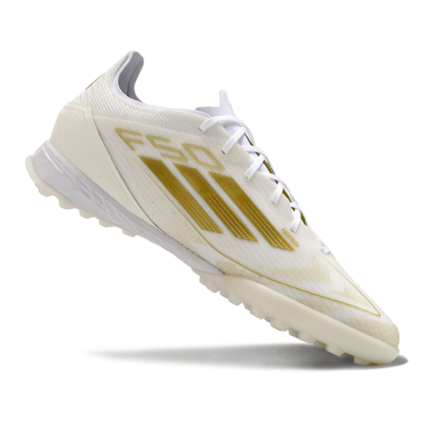 Adidas F50 Elite White and Gold Turf TF Football Boot