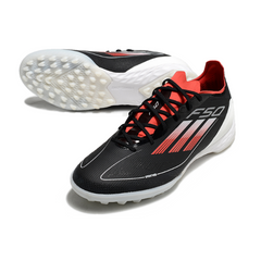 Adidas F50 Elite Black, Red, and White Turf TF Football Boot