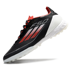 Adidas F50 Elite Black, Red, and White Turf TF Football Boot
