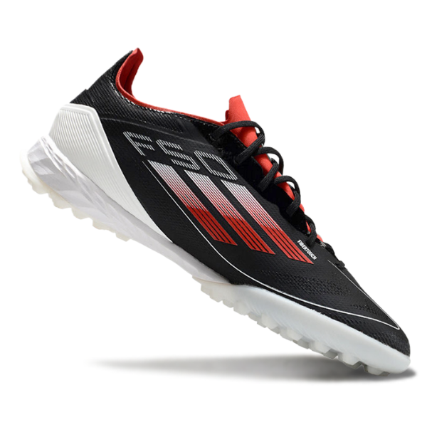 Adidas F50 Elite Black, Red, and White Turf TF Football Boot