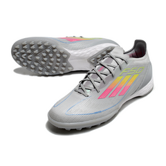 Adidas F50 Elite Gray Pink and Yellow Turf TF Football Boot